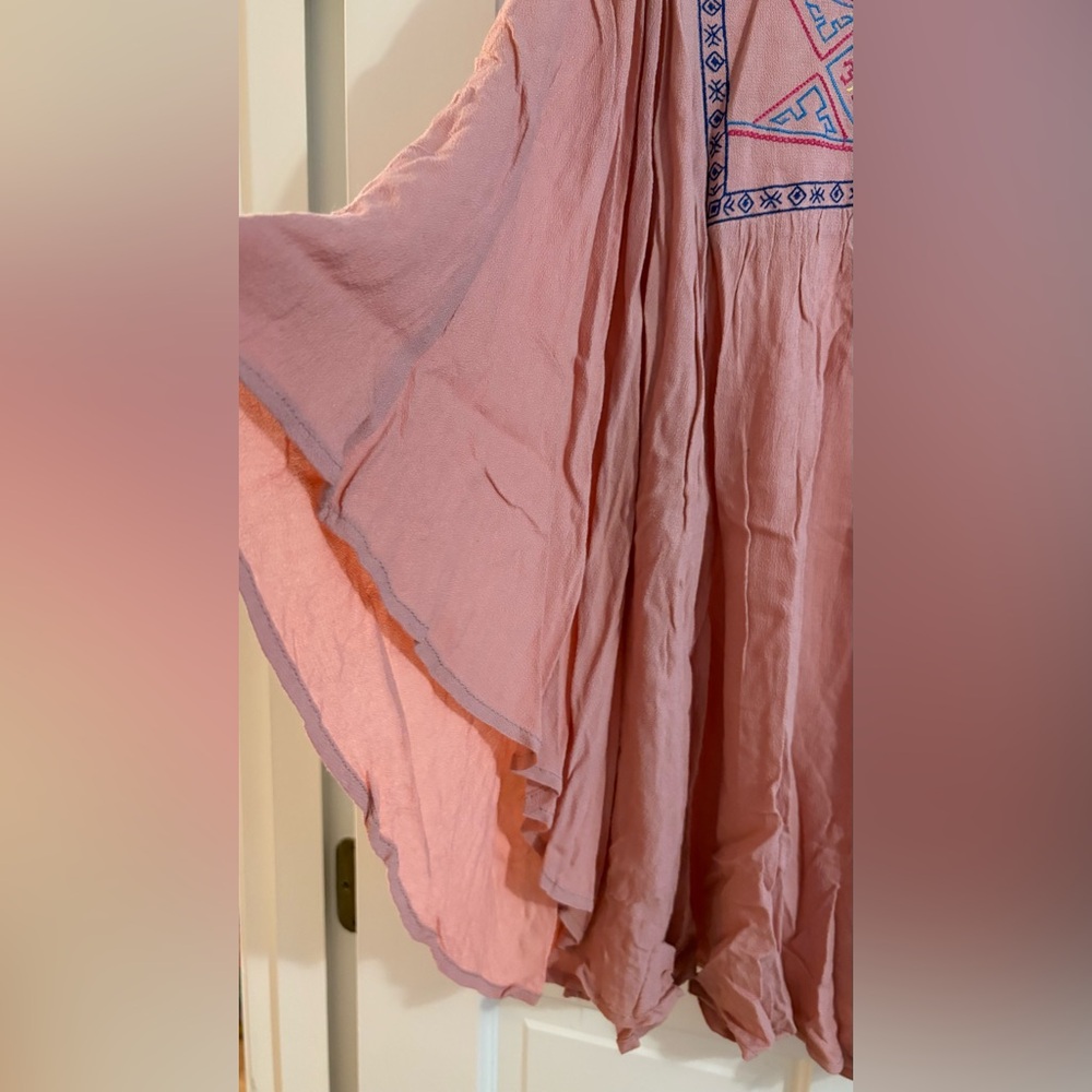 Flying Tomato Women’s Plus Embroidered Blouse - Dusty Rose Sz 3X - Picture 5 of 7